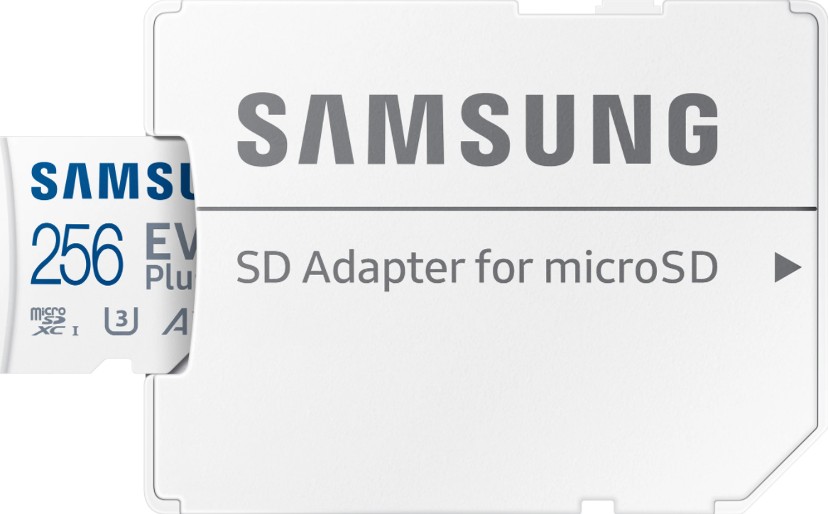 Samsung Evo plus 256 GB micro SD class 10 - read up to 130MB/s - avec