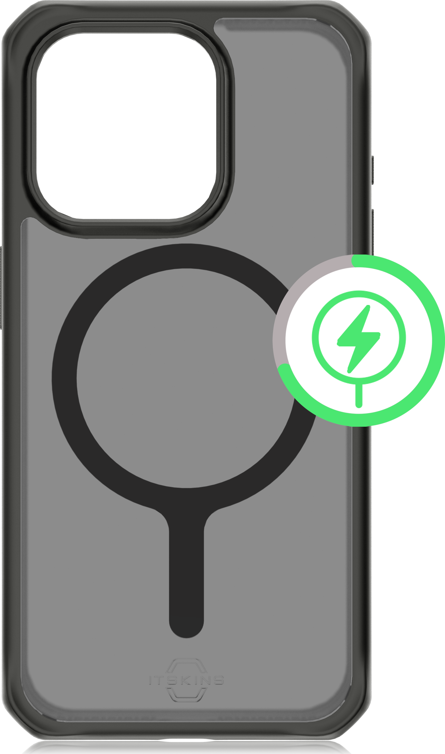 ITSkins Hybrid R Frost Magsafe noir pour IPhone 15 Pro 6 1 itskins-hybrid-r-frost-magsafe-noir-pour-iphone-15-pro-6-1