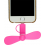 Funtastix Phone Mini Fan with lightning and microusb plug - roze