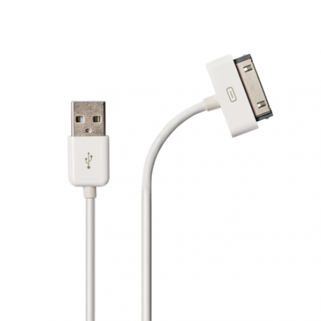 Azuri USB cable - white - for Apple iPhone