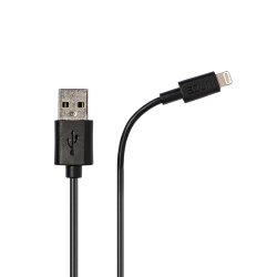 Azuri USB cable with Apple lightning connector - black