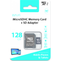 Azuri 128GB micro SDXC card class 10 - 90MB/s avec adapteur