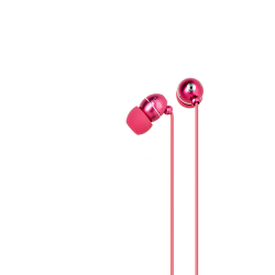 Azuri stereo portable handsfree headset - pink - 3.5 mm - universal