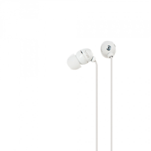 Azuri stereo portable handsfree headset - white - 3.5 mm - universal