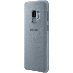 Samsung Alcantara cover leer - munt - voor Samsung Galaxy S9