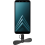 Funtastix Phone Mini Fan with lightning, micro USB and USB Type C plugs - noir