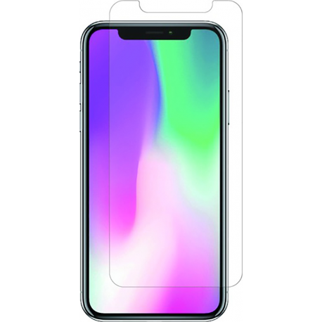 Muvit Tempered Glass Flat - Case Friendly - pour Apple iPhone X SE