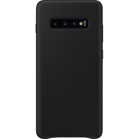 Samsung Leather Cover Black For Samsung Galaxy S10 Plus