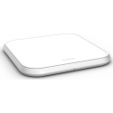 ZENS alu single QI wireless charger 10W Apple & Samsung fastcharge - blanc