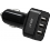 Azuri 12-24V autolader - 3 USB ports - 6Amp - zwart