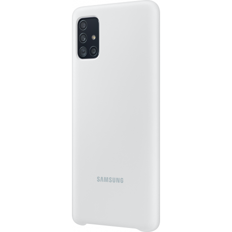 Samsung silicone cover - wit - voor Samsung Galaxy A51