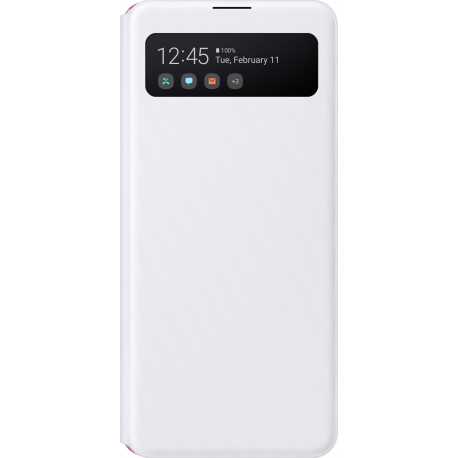 Samsung S View wallet cover - blanc - pour Samsung Galaxy A41