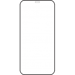Azuri Tempered Glass FORTE - black frame - for iPhone 12/12 Pro FG
