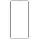 Azuri Tempered Glass FORTE - noir frame - pour iPhone 12/12 Pro FG