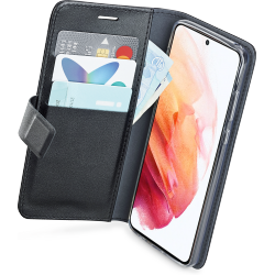 Azuri walletcase - zwart - voor Samsung Galaxy S21