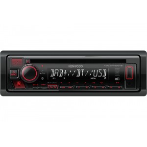 Kenwood KDC-BT450DAB récepteur multimédia de voiture Noir 50 W Bluetooth