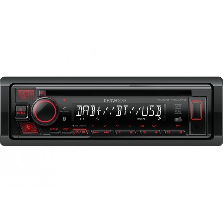 Kenwood KDC-BT450DAB car media receiver Black 50 W Bluetooth