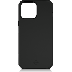 ITSkins Level 2 Silk cover - black - for iPhone (6.1) 13 Pro