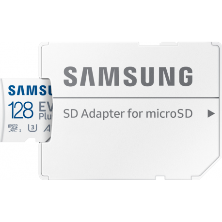 Samsung Evo plus 128 GB micro SD class 10 - read up to 130MB/s - avec adapter