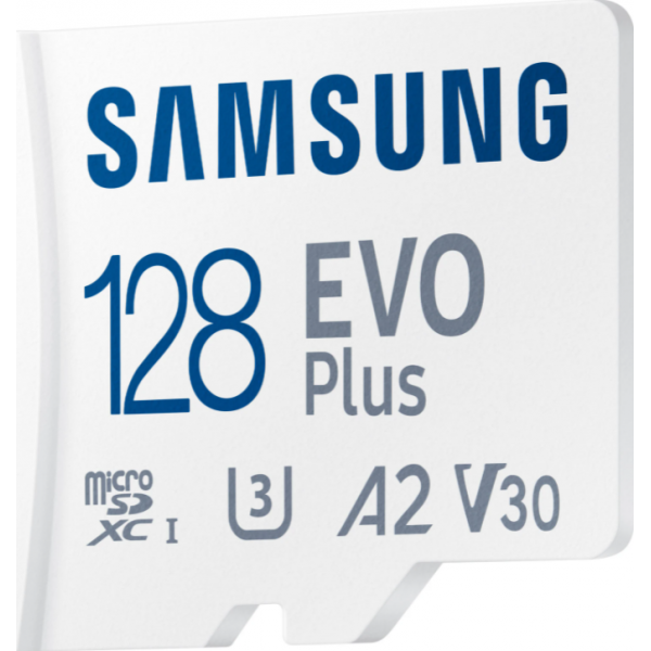 Carte mémoire micro SD Evo Plus 128Go avec adaptateur SD Samsung