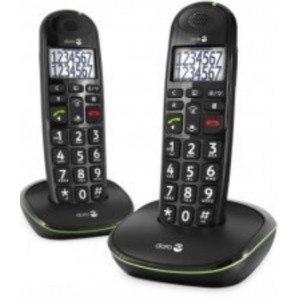 Doro PhoneEasy 110 DECT DUO Zwart