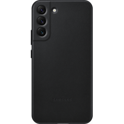 Samsung Leather Cover - zwart - voor Samsung Galaxy S22+