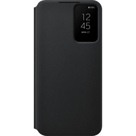 Samsung Clear View cover - zwart - voor Samsung Galaxy S22+