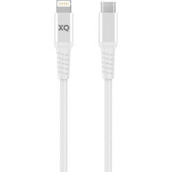 XQISIT Extra Strong Braided Lightning to USB C 3.0 200cm - White