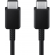 Samsung super fast charging cable USB-C to USB-C (1.8m) - 25W (3A) - zwart