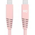 XQISIT Cotton braided USB-C to USB-C 3.1 200cm - Rose