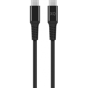 XQISIT Extra Strong Braided USB C 3.1 to USB C 3.1 200cm - Black