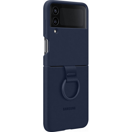 Samsung Silicone Cover with Ring - Navy - for Samsung Galaxy Z Flip4 5G