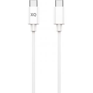 XQISIT Charge & Sync USB-C to USB-C 2.0 100cm - Blanc