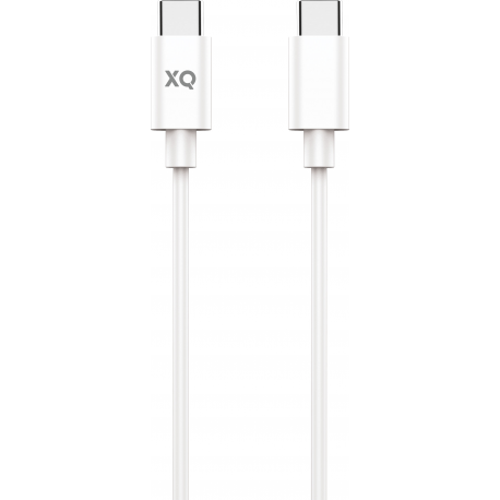 XQISIT Charge & Sync USB-C to USB-C 2.0 100cm - Blanc