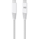 XQISIT Extra Strong Braided USB C 3.1 to USB C 3.1 200cm - Blanc