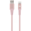 XQISIT Cotton braided Lightn. to USB-A 2.0 200cm - Pink