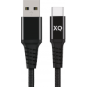 XQISIT Extra Strong Braided USB C 3.0 to USB A 200cm - Black