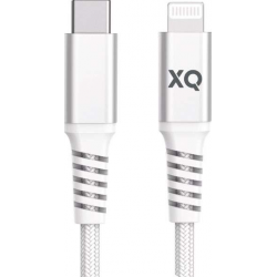 XQISIT Extra Strong Braided Lightning to USB C 3.0 200cm - Blanc