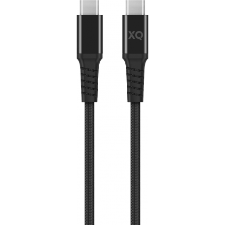 XQISIT Extra Strong Braided USB C 3.1 to USB C 3.1 200cm - Black