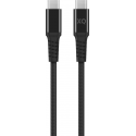 XQISIT Extra Strong Braided USB C 3.1 to USB C 3.1 200cm - Black