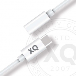 XQISIT Audio/Headphone Adapter USB C to 3.5mm jack - White