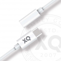 XQISIT Audio/Headphone Adapter USB C to 3.5mm jack - Blanc