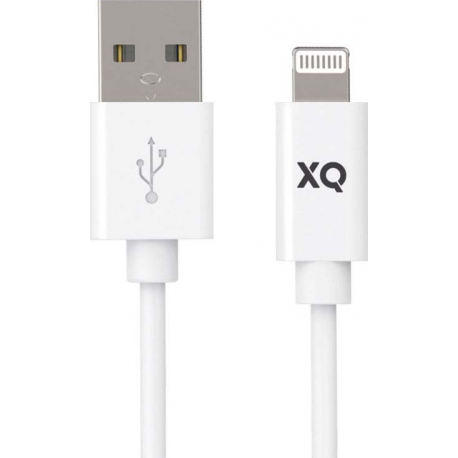 XQISIT Charge & Sync Lightning to USB A 100cm 2.0 - Blanc