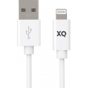XQISIT Charge & Sync Lightning to USB A 100cm 2.0 - Blanc