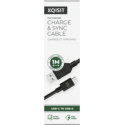 XQISIT Charge & Sync USB C 3.1 to USB A 100cm -Black
