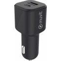 muvit carcharger pd usbc 20w + qc 3.0 18w black