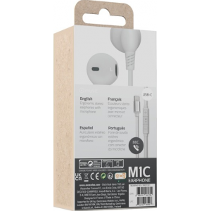 muvit earphone type c white