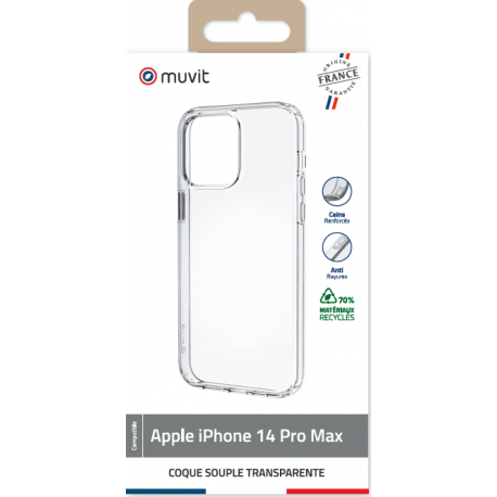 Muvit Made In France Backcover - transparent - voor iPhone 14 Pro Max