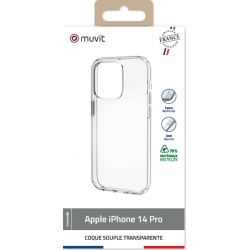 Muvit Made In France Backcover - transparent - voor iPhone 14 Pro