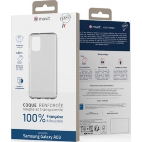 Muvit For France reinforced soft cover - transparent - for Samsung Galaxy A03